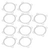 10Pcs Turbo Down Pipe Gasket 3in 4 Bolts Stainless Steel Rust Resistant for GT30 GT35 T3 T2 T4 T6