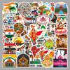 50 India Cartoon Stickers: Outdoor Scenery, Travel, Waterproof, Perfect for Phone Cases & Diaries