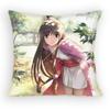Ace Attorney Maya Fey Pillow Case Anti-Dustmite Pillowcase Invisible Zipper Silky Short Plush Sofa Cushion Cover