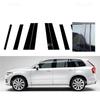Convient pour Volvo XC90 2016 2017 2018 2019 2020 2021 2022 2023 Pilier Argenté Bande de Porte Noir Brillant Autocollant de Décoration de Fenêtre Cover