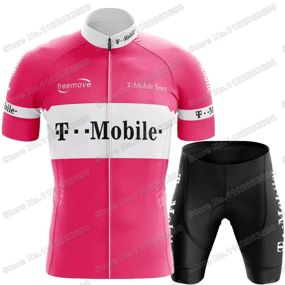 Retro Team T Radtrikot Set Herren Vintage Radbekleidung Sommer Klassisch Rennrad T-Shirts Anzug Fahrrad Trägerhosen