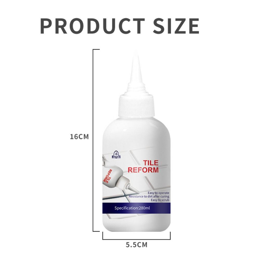 280ml Fliesenfugensanierer Schnelltrocknend Stark Wasserdicht Keramikfliesen Fugenmasse Wasserdicht Schimmelresistent