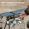 Folding Camping Tripod Top Plate Aluminum Alloy Triangle Storage Hanger Outdoor Camping Hanging Rack Top Plate with Hanging Hole