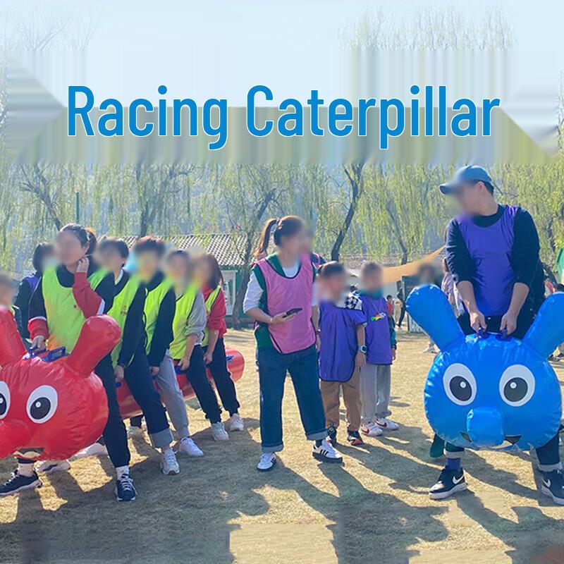 Inflatable Caterpillar Team Race Game