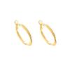 Korean unique metal circle earrings women's design sense Spice girl earrings New ear
