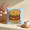 Juicy Burger Cushion Cover Soft Pillow Cases for Home Bedroom Living Room Sofa