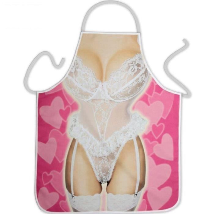Tablier de cuisine sexy - Diablo Picante - Polyester - Illustrations amusantes - Confortable - Lavable