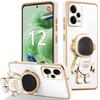 Silicone Case - Xiaomi - Redmi Note 12 5G - Shockproof Protection - Adjustable Stand - Astronaut