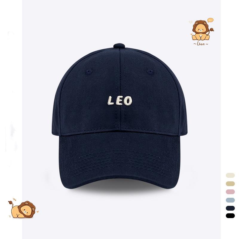 Letter simple plain baseball cap children spring and summer sunshade sunscreen face small casual cap couple