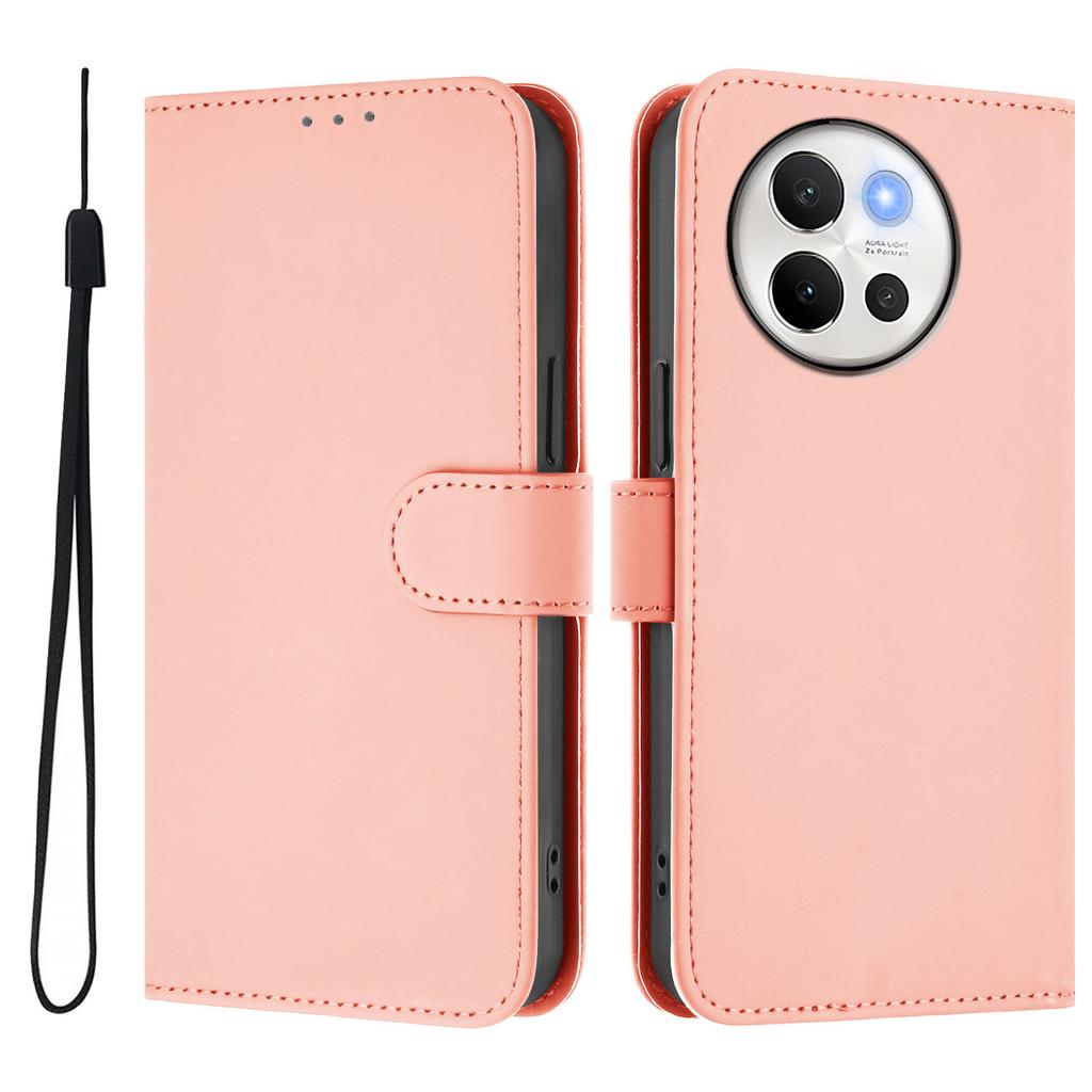 Flip Leather Phone Case for VIVO V40 V40e V40 SE V50 V50e V60 Lite T4X T4 T3X T2 Case Pinkycolor Wallet Back Cover