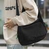 Simple Fashion Crossbody Bag Casual Fitness Sport Shoulder Bag Large Capacity Solid Nylon Bag Boys