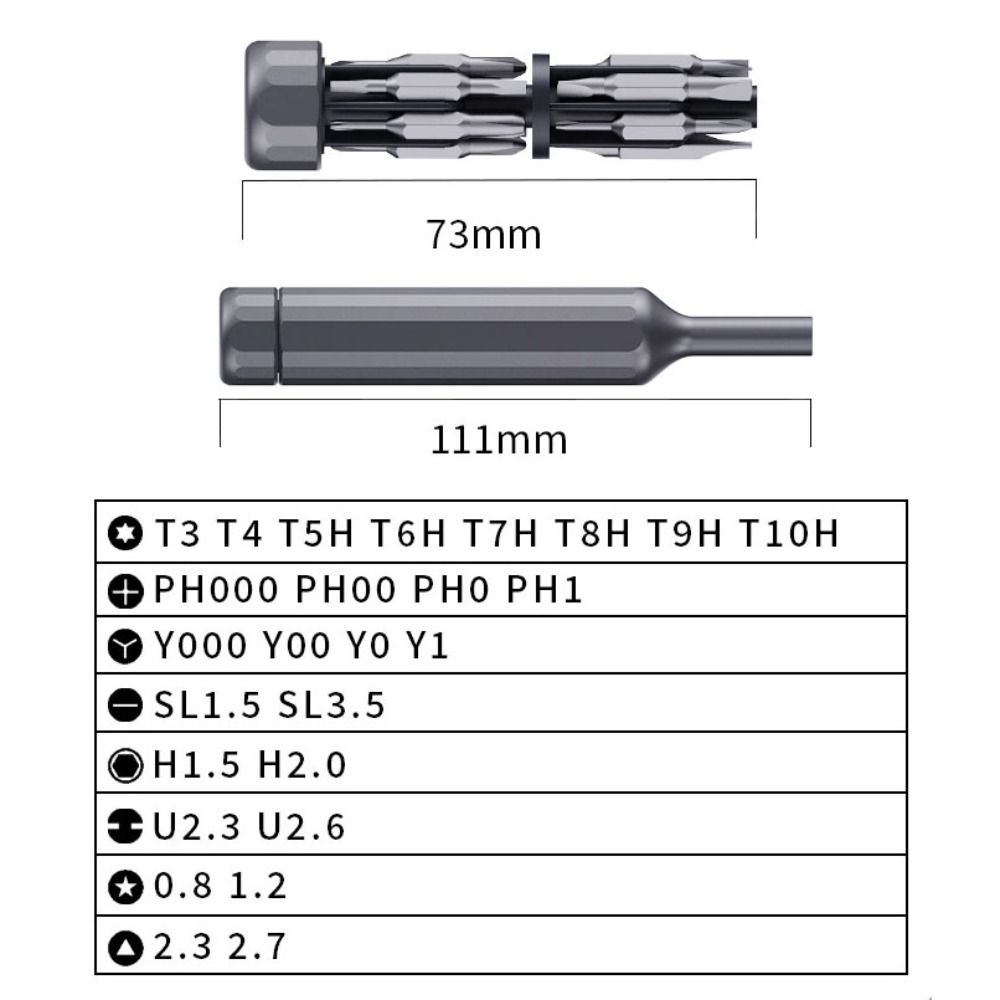 27 In 1 Screwdriver Set 39 In 1 Multi Bit Manual Repair Tool Multi-Purpose Pen Style Small Screwdriver