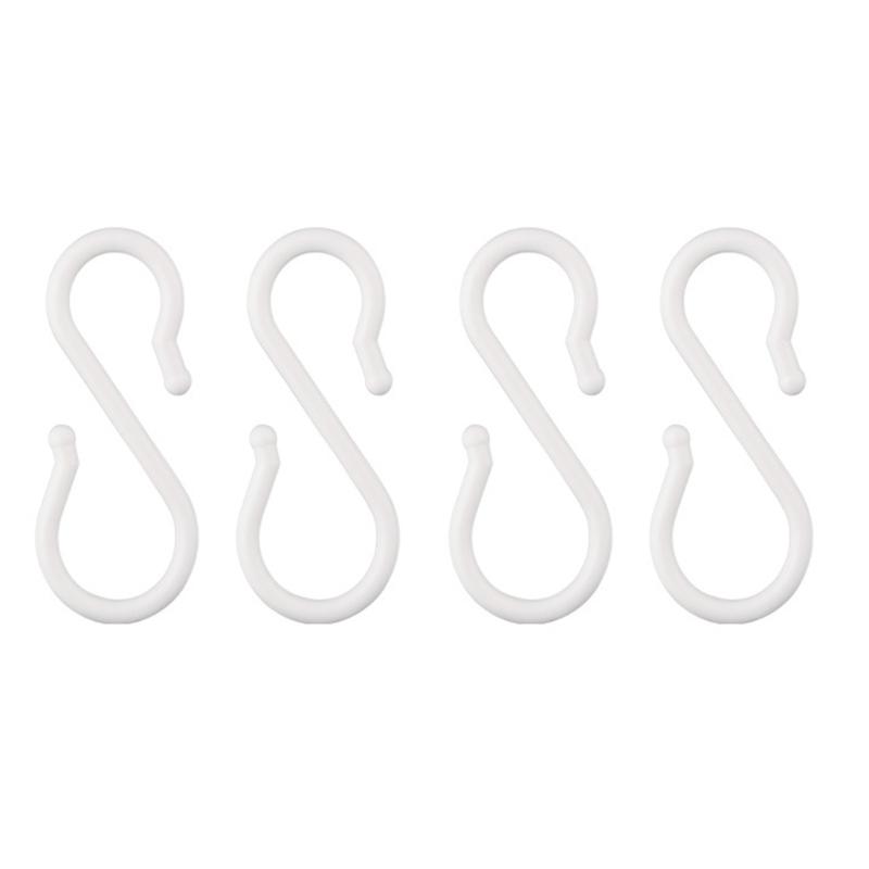 Selbstklebende Kunststoff-S-Haken Keine Nägel erforderlich Wandhängende Organizer Aufhänger für Praktische Küchen- Badezimmeraufbewahrung