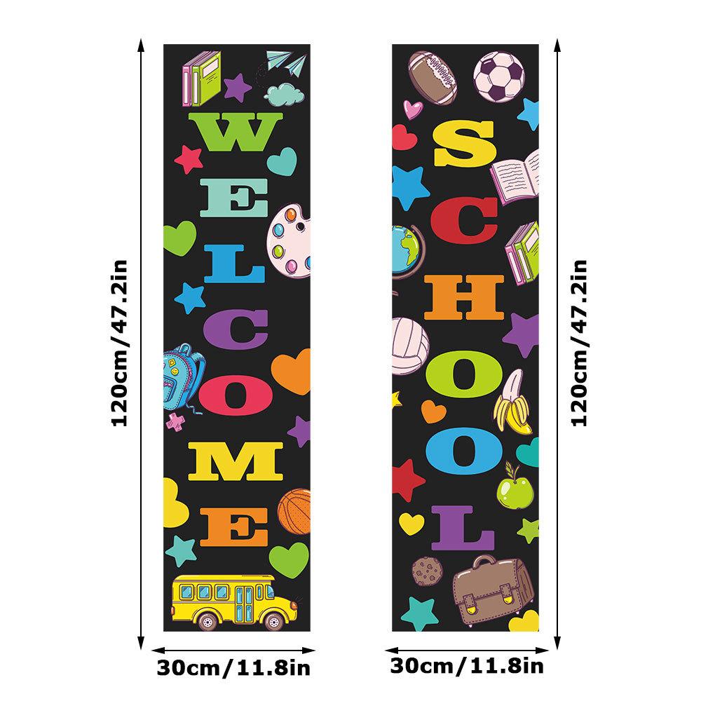 Back to School Banner Welcome Banner Classroom Party for Kindergarten Pre-school Primary High School Classroom Decorations