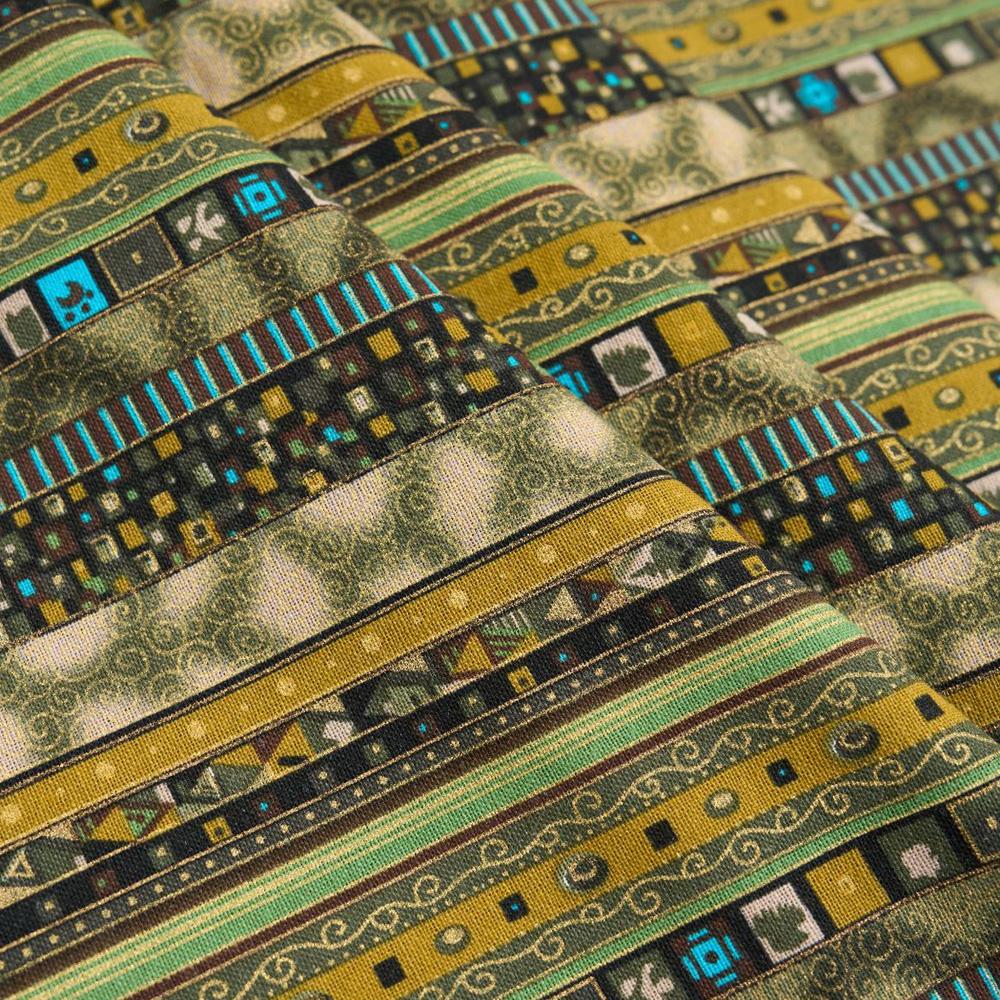 Tribalny Etniczny Bawełniany Len Tkanina Print Bohemia Materiał do Szycia DIY na Sukienki Vintage Obrus Zasłona Poszewka Dekoracja Domu