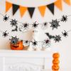 Black Halloween Spider Banner Scary Happy Halloween Decoration  Halloween Party