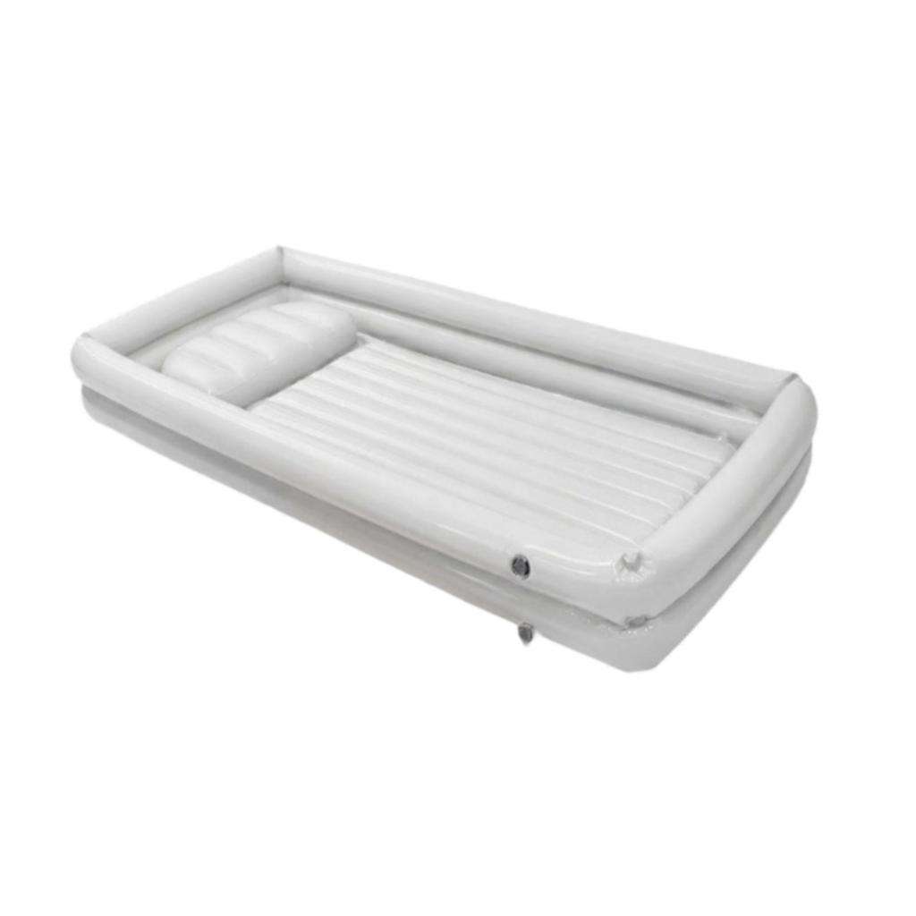 Inflatable Tub Foldable Ice Bath and for Athletes Recovery Home SPA White