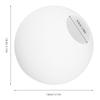 White Round Glass Lampshade Frosted Matte Globe Design for Ceiling Mount Hanging Pendant Lights Decorative Ambient Light Cover