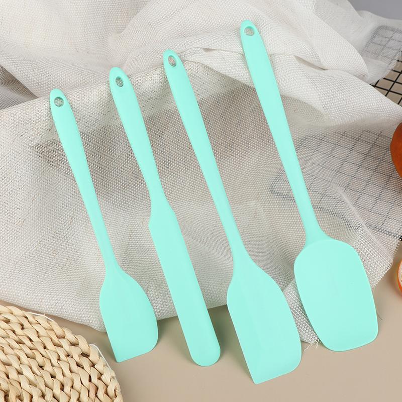 4Pcs/Set Non Stick Heat-Resistant Silicone Spatula Set Kitchen Utensils With Cream Scraper For Cooking Mixing Baking Tools