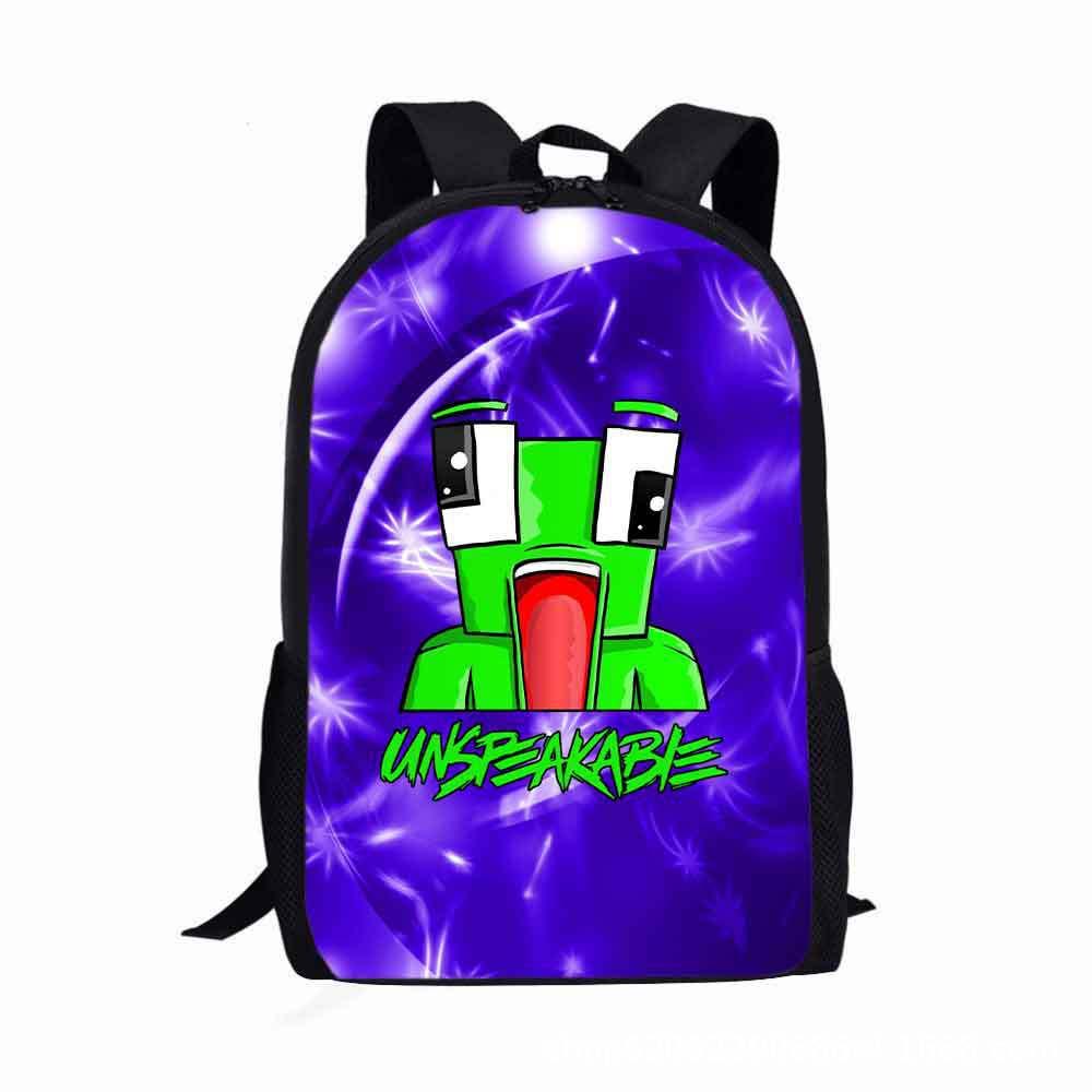 Cute Cartoon Kids Backpack With Logo Suitable For Boys And Girls Durable Oxford Cloth Material