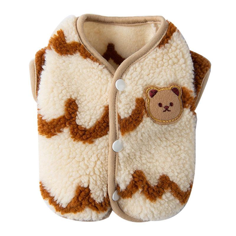 Haina caldă pentru animale de companie Palton drăguț cu imprimeu câine mic, mijlociu, pisică, cămașă, jachetă, buldog francez, chihuahua, ținută de iarnă