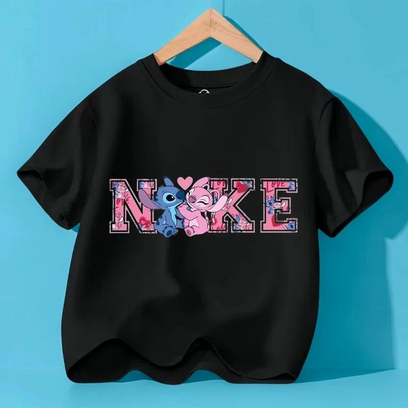 Anime Pattern Summer Girls and Boys Fashion Short Sleeved T-shirt Top