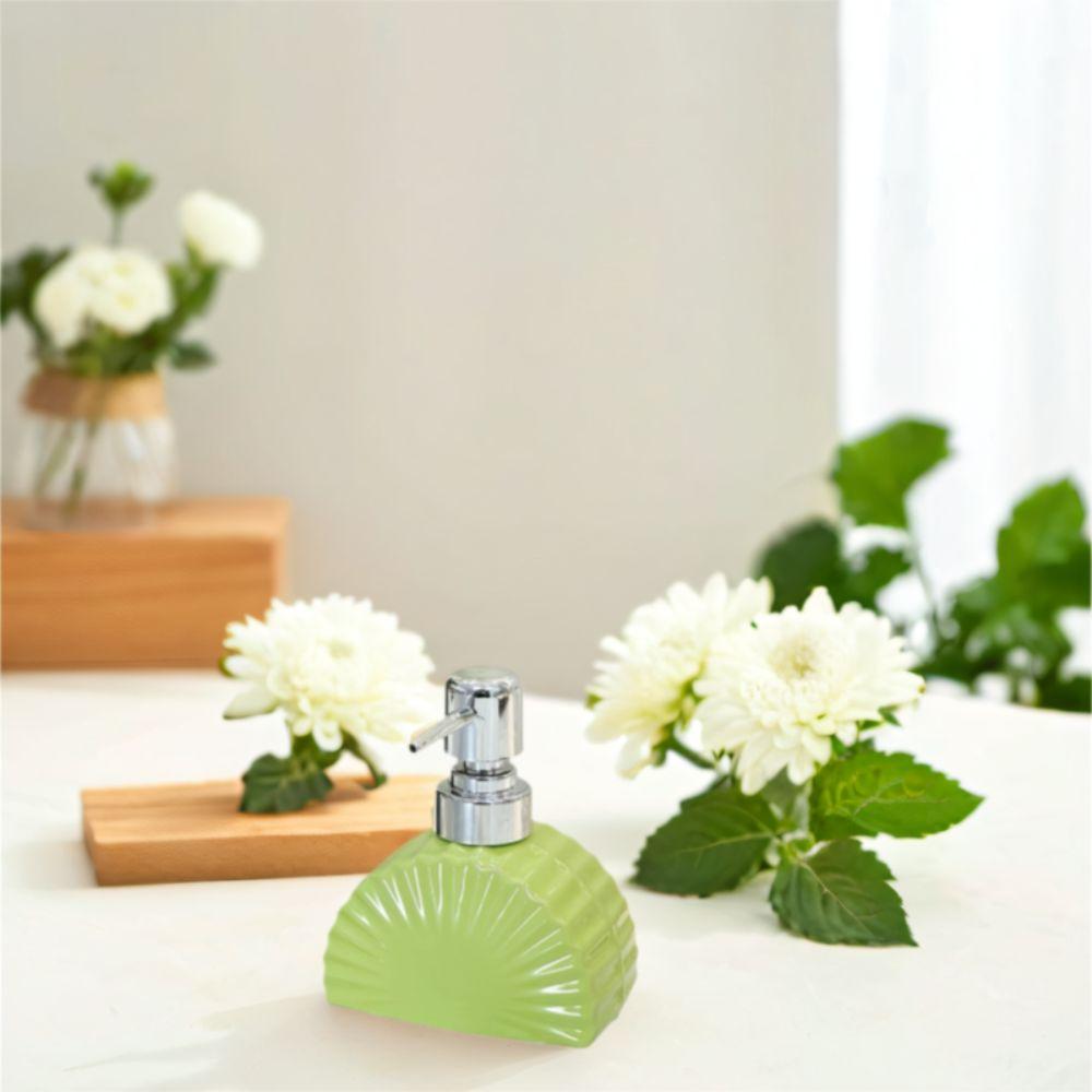 Exquisite Press Separate Bottle Light Luxury Shampoo Bottle Fan Shaped Lotion Bottle  Shower Gel