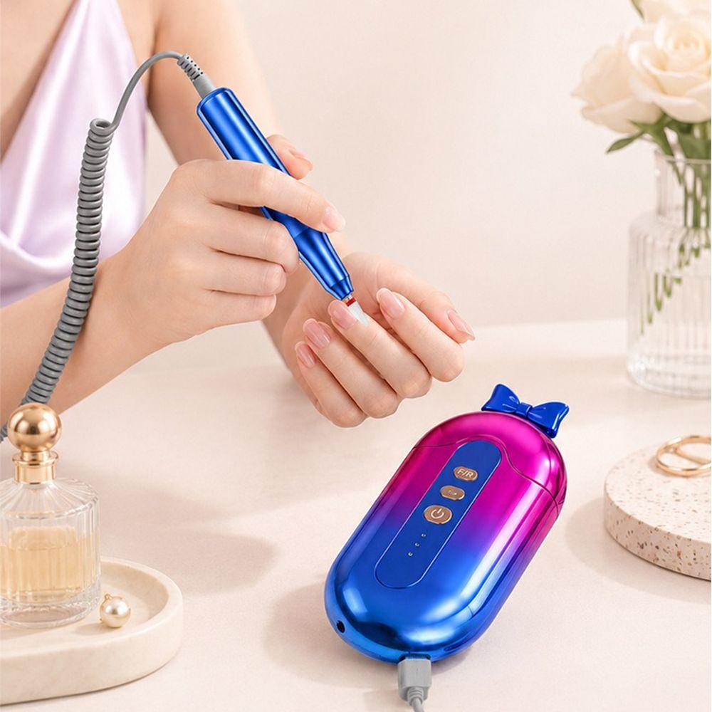 Portable Nail Drill Machine Rechargeable Electric Nail Grinder Nail Grinding Tool Salon Use