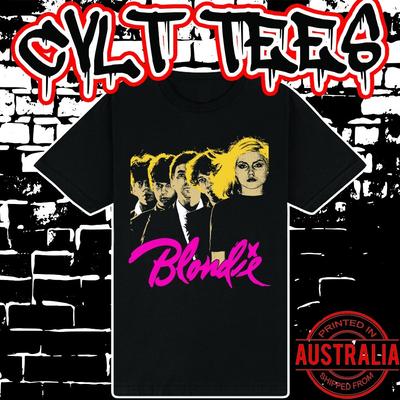 Blondie Band Tee ~ Premium Black Gildan Cotton Unisex T-Shirt