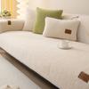 Winter Lamb Wool Sofa Cushion Non-Slip Thickened Winter Plush Seat Cushion Simple Sofa Cover Cover Cloth Towel