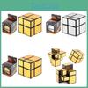 Zwei Schichten Reflektierender Zauberwürfel Mit Atemberaubenden Gold- Und Silber-Aufklebern Ideal Für Puzzle-Enthusiasten