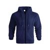 Grenzüberschreitender Außenhandel Amerikanische Winter Herren Dicke Warme Doppelseitige Fleecejacke Reißverschluss Lockere Strickjacke Freizeitjacke mit Kapuze