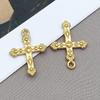 2Pcs Stainless Steel Charms Pendants For Cross Charms For Jewelry Making Supplies Christ Bracelet Necklace Earrings Accessories