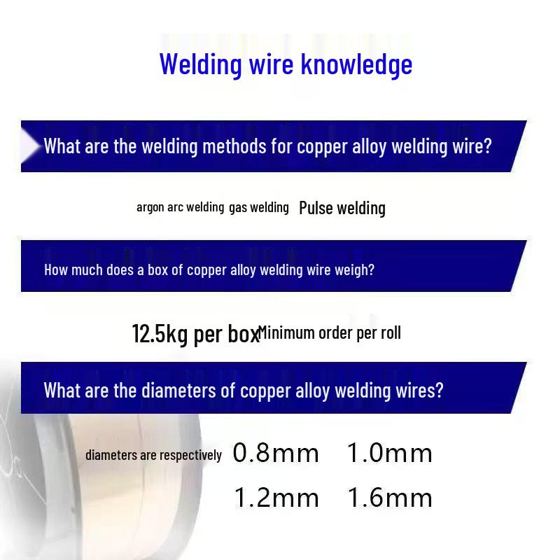 Smick Welding Wires: S201 Purple Copper, S214 Aluminum Bronze, S213 Phosphor Bronze, S211 Silicon Bronze.