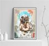 80S Avatar TheLast Airbender Ukiyo-e Style Manga Japanese Vintage Artwork Portrait Poster Anime Gift Canvas Wall Art Room Decor