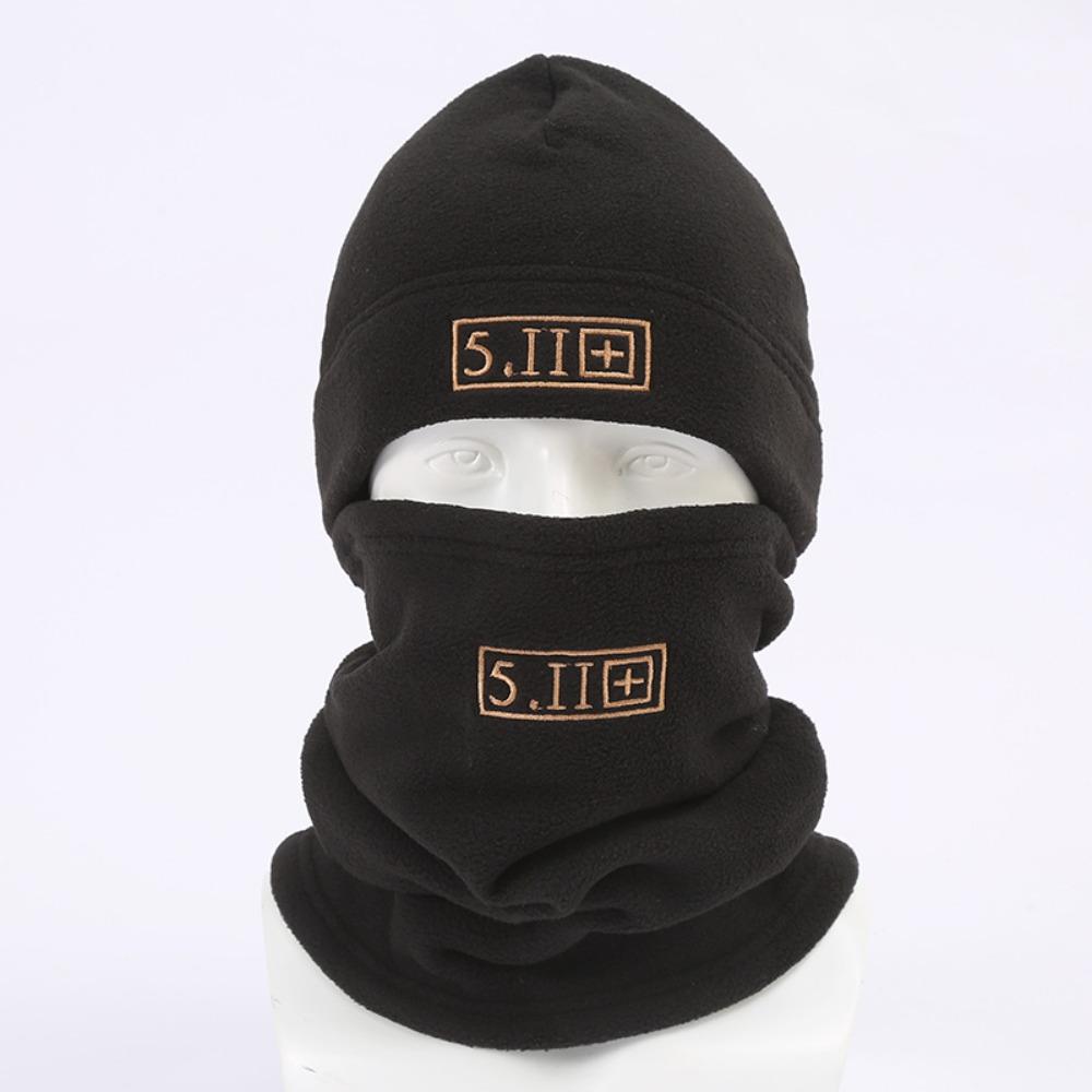 Camouflage Fleece Thermal Cap, Cycling Cap, Winter Windproof Cap, Outdoor Sports Scarf, Cold-proof and Thickened Headgear.