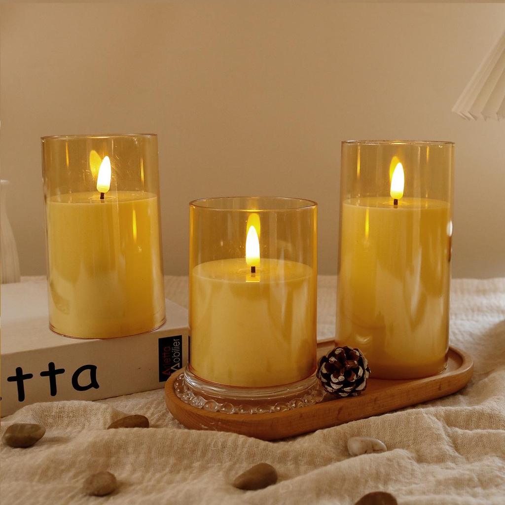 LED Acrylic Bullet Candle Lights: Realistic Flame, Perfect for Weddings & Romantic Bar Décor