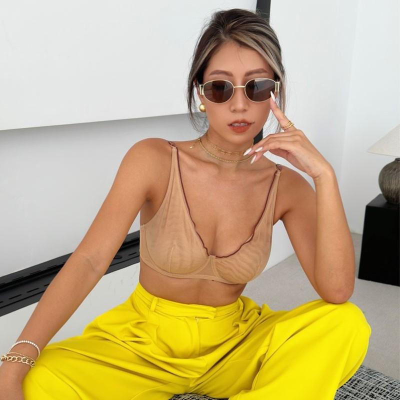 

Ультратонкий кружевной бюстгальтер: Полное покрытие, Боковая поддержка, Регулируемый, Прозрачная сетка 40BCD телесный