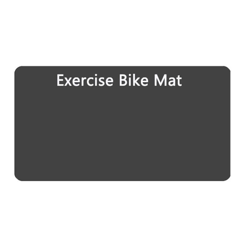 2Pcs Thick Gym Equipment Mat Floor Protector Exercise Bike Trainer Mat Nonslip Elliptically Treadmill Pad Easy to Use