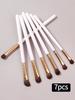 7Pcs Eye Shadow Makeup Brushes Set Natural Animal Horse Pony Soft Hair Cosmetics Blending Smudge Shader Brush Beauty Kit