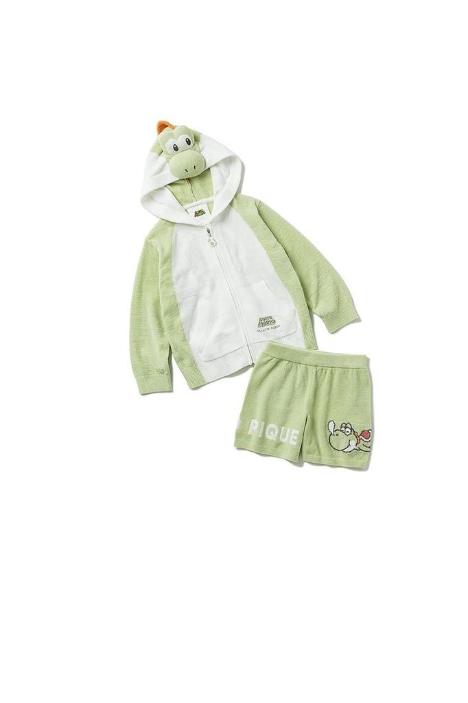 Gelato Pique Super Mario Yoshi Hoodie Shorts Set GRN Kids' & (PKNT222406 XXS)