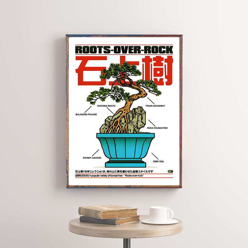 Classic Abstract Wall Art Poster Japanese Vintage Koi HD Canvas Painting Print for Home Living Room Bedroom Decorative Pictures