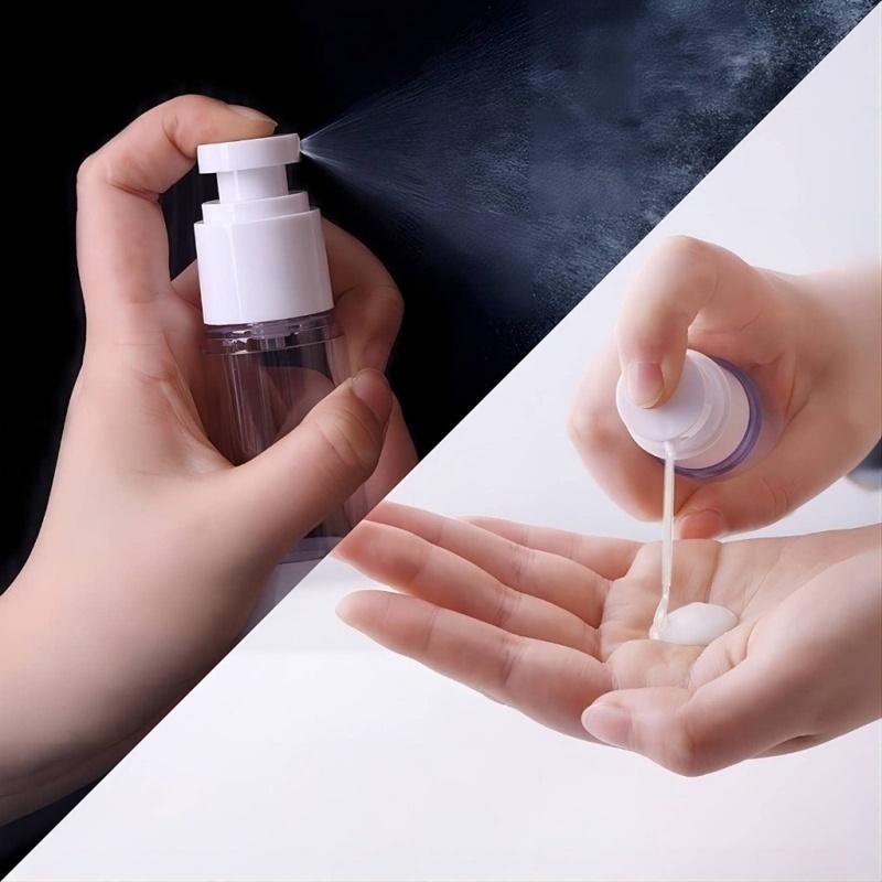Airless Vacuum Refillable Bottles Portablere Empty Lotion Spray Bottle Travel Bottles Pump Cosmetic Container Tool