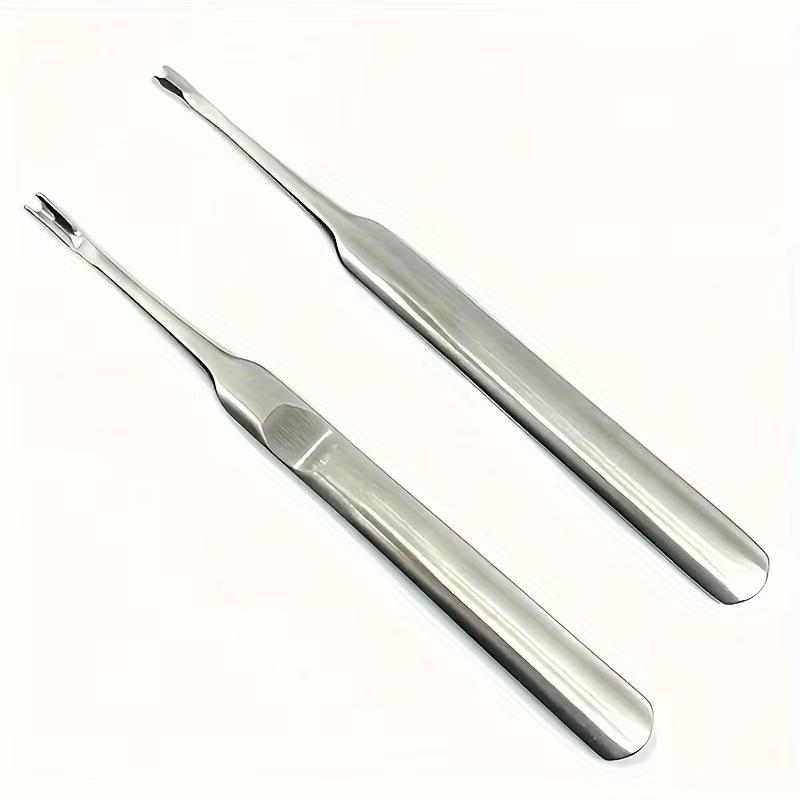 1Pc Cuticle Pusher Professional Metal Nail Cuticle Remover Callus Dead Skin Fork Nail Manicure Pedicure Tools