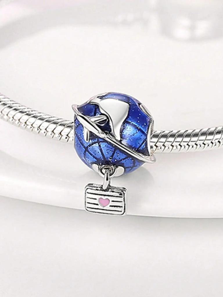 Charm Copper Colors Pink Camera Blue Suitcase Bead For Original Bracelet Diy Beads Charms Jewellery Making Gift For Women Styfne