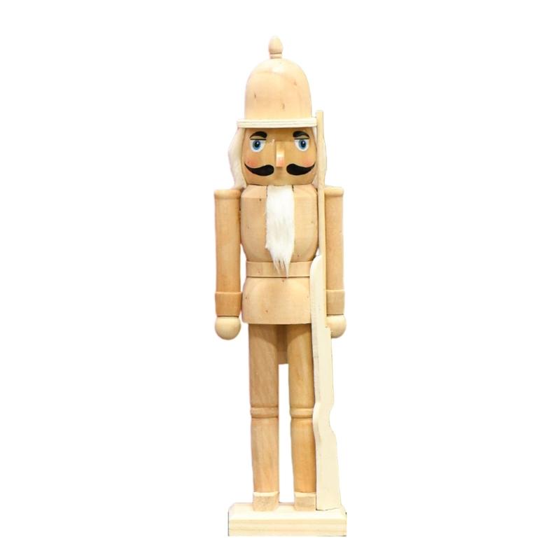 Christmas Nutcrackers Ornament, Wood Christmas Nutcrackers Soldier Figures Standing Decorations for Christmas