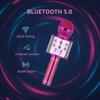 Handheld Karaoke Mic Speaker All-in-One Bluetooth 5.0 with TWS Connection HIFI Stereo Sound Microphone for Family Gathering