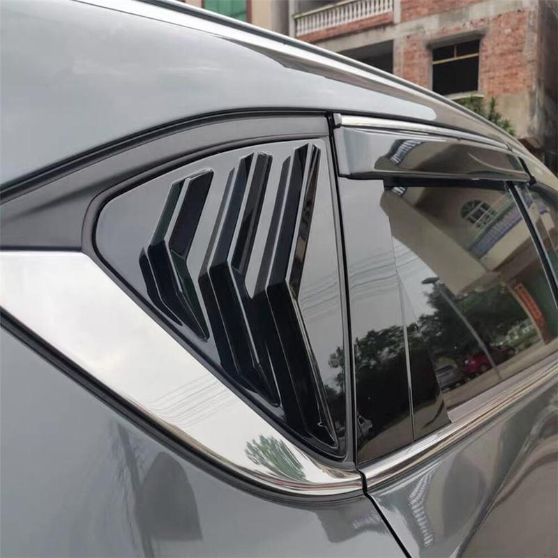 Osłona nawiewu żaluzjowa na tylne boczne okno Panel żaluzjowy Listwy wykończeniowe Do Mazda CX-5 CX5 KF KE 2013 14 -2016 2017- ABS Stylizacja samochodu