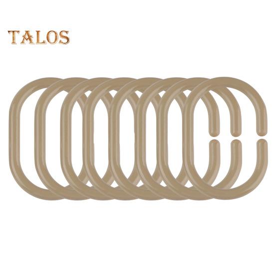 12 Stück Duschvorhanghaken, strapazierfähig, universell, für Badezimmer, Duschstange, C-förmiger Ring, Aufhängerhalter, Badezimmer-Vorhangzubehör