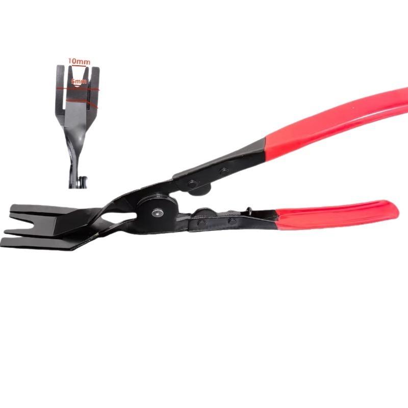Prong Car Clip Removal Pliers, Labor Saving Auto Trim Panel Fastener Retainer Rivet Remover Tool for Car Door Dashboard Interior